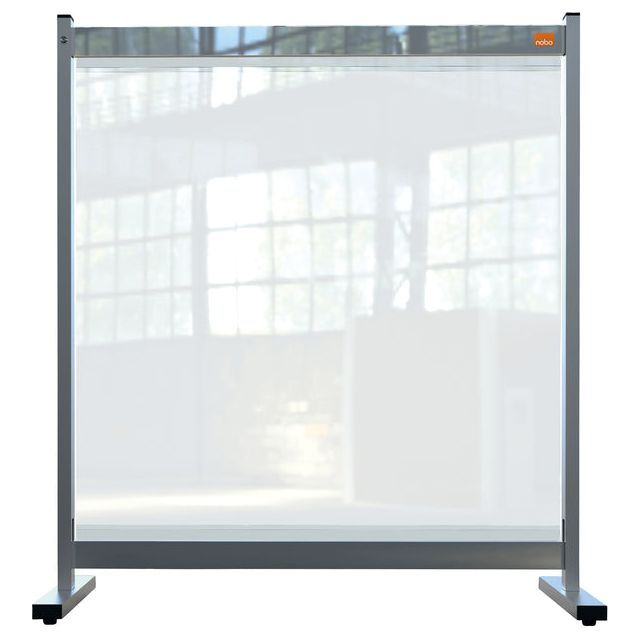 Schreibtischbildschirm Nobo transparenter PVC 770x860mm