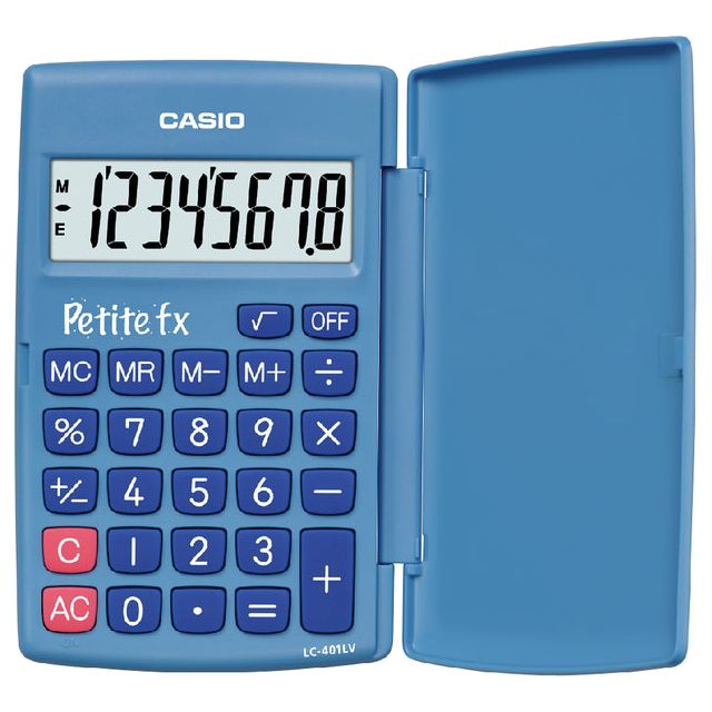 Casio - Pocket Calculator Petite FX, bleu