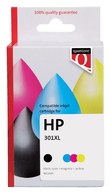 Quantore - Inktcartridge hp 301xl ch563 ch564 zwkl