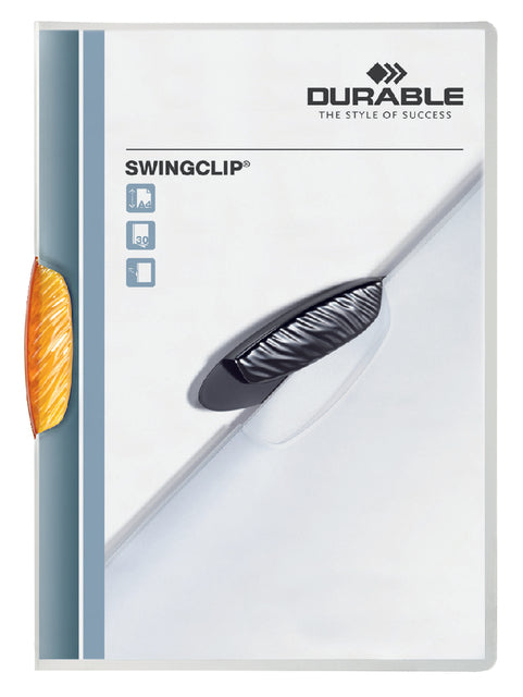 Durable - Klemmap durable 2260 swingclip oranje