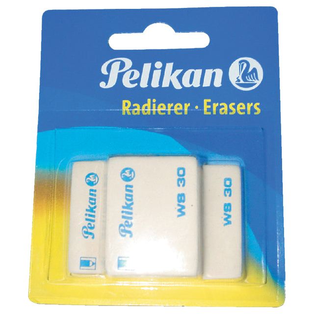 Pelikan - Gum  ws30/3/b zacht 37x30x9mm | 8 stuks