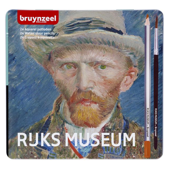 Bruynzeel - farbige Stifte Aquarel van Gogh Blik bei 24 Stück Assorti