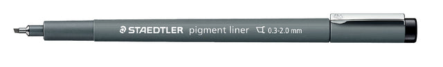 Staedtler - Fineliner Pigment 308 noir 0,3-2,0 mm | 10 pièces