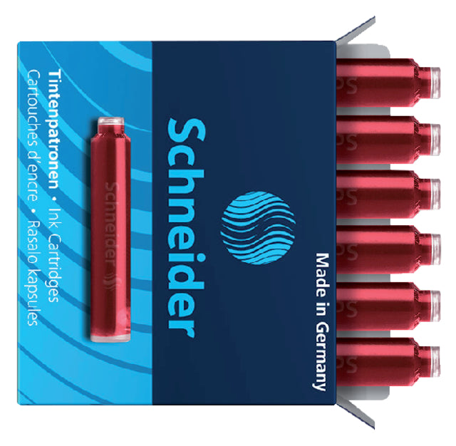 Schneider - Inktpatroon din rood | 10 stuks