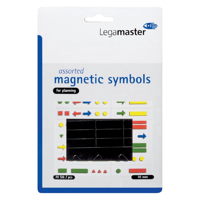 Legamaster - Magneet  symbolen 10mm zwart ass