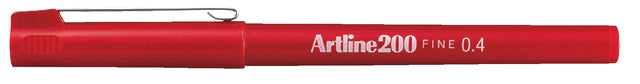 Artline - Fineliner artline 200 rond f rood | 12 stuks