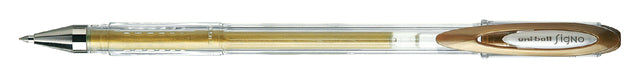 Uni-ball - Rollerpen signo m metallic goud