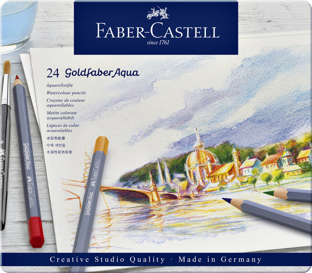 Faber Castell - crayon coloré Faber -Cassell GF Aquarel 24ST Assorti