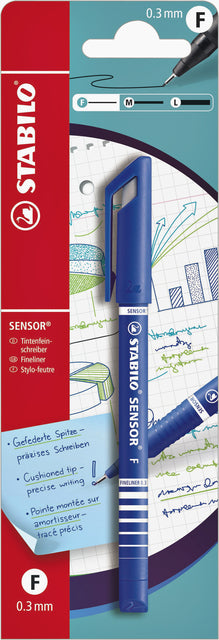 Stabilo - Fineliner sensor 10195 f blauw