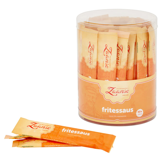 Zaanse - Fritess Sauce Stick 40x18ml | Pot a 40 Stück | 6 Stück