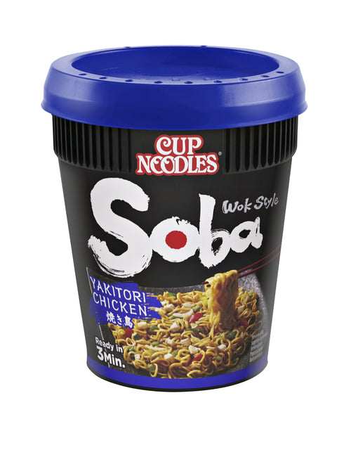 Nissin - Nudeln Soba Yakitori Cup | 8 Stücke