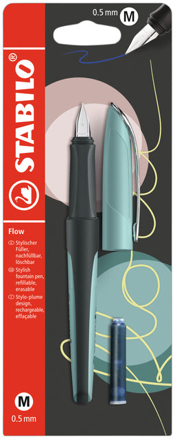 Stabilo - Vulpen flow m pastel turquoise