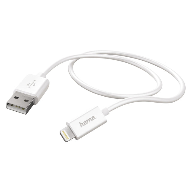 Kabel Hama USB Lightning-A 2,0 1 Meter Weiß