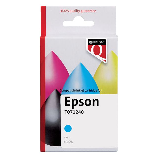 Cartouche d'encre Alternative quantre pour epson t071240 bleu