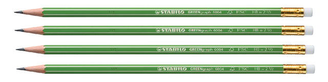 Stabilo - Crayon Greengraph 6004 HB avec gumtip