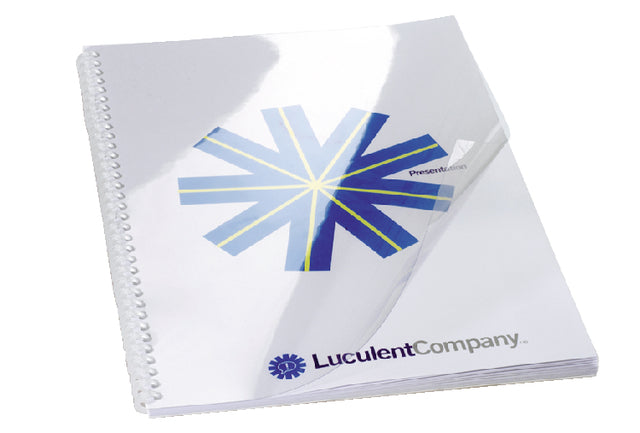 GBC - Hiclear Covers, Ft A4, PVC, 200 micron, paquet de 100 pièces, transparent