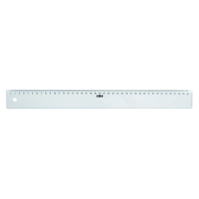 M&R - Liniaal m+r 1140/000 plastic 40cm transparant