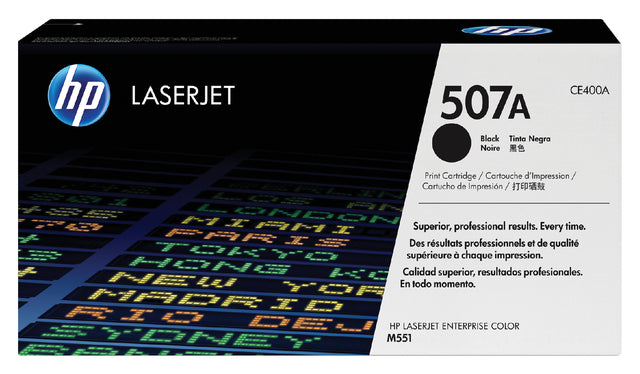 HP - toner 507A, 5 500 pagina's, OEM CE400A, zwart