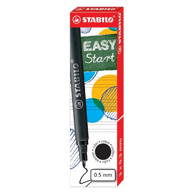 STABILO - Boîte noire de 0,5 mm Easyoriginal 0,5 mm de 3 pièces | 24 pièces