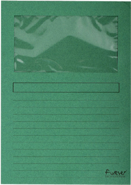 Exacompta - dossier de fenêtre pour toujours L -folds 120gr Green foncé