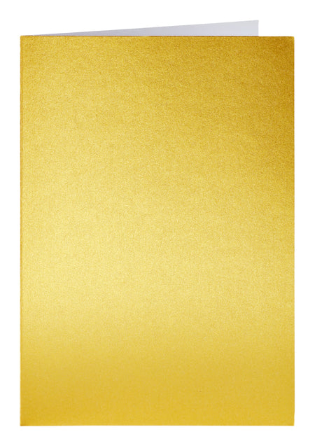 Papikolor - Korrespondenzkarte Doppel 105x148mm Metallic Gold