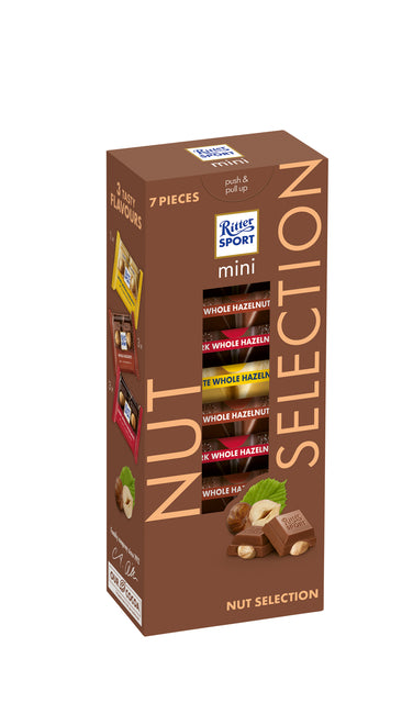 Ritter Sport - Schokoladen -Mini -Nuss -Auswahlturm | 8 Stücke