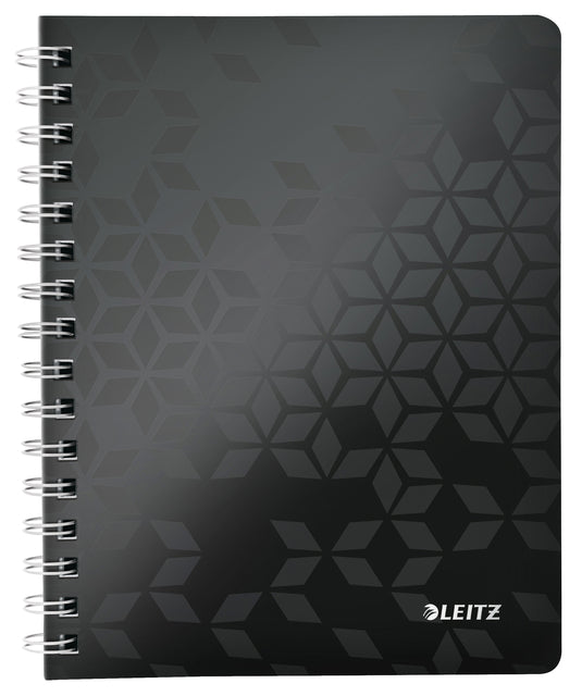 Leitz - Notebook Wow A5 Line Spiral PP Black | 6 Stücke