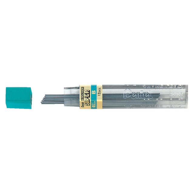 Pentel - Potloodstift  b 0.7mm 12st zwart