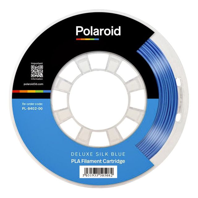 Polaroid - 3d filament  pla 250g deluxe zijde blauw