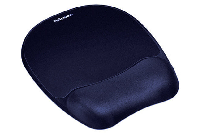 Fellowes - muismat met polssteun Memory Foam saffier