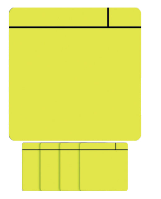 Visual Smit - Magnet Scrum 75x75 mm jaune