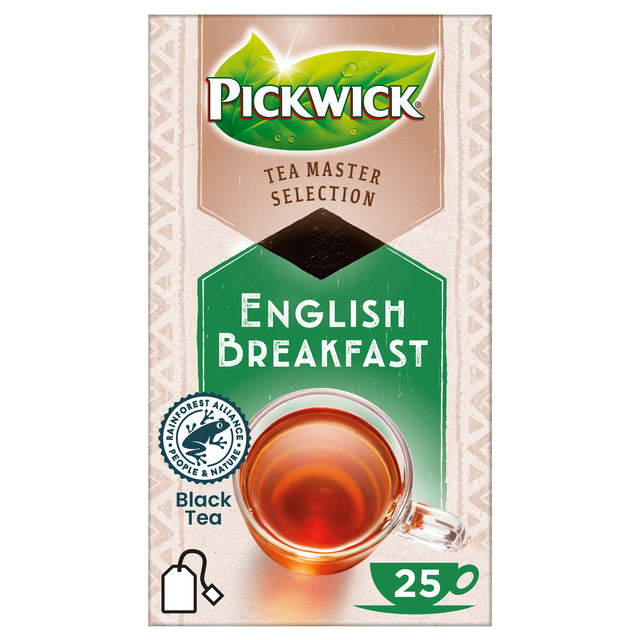 Pickwick - Tea Master -Auswahl, englisches Frühstück, Pak mit 25 Teilen