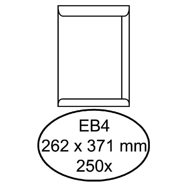 Quantore - Hüllzüge EB4 262x371mm Weiß 250 Stück