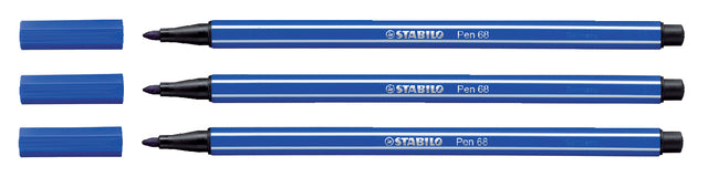 STABILO - Pen 68 viltstift, marineblauw