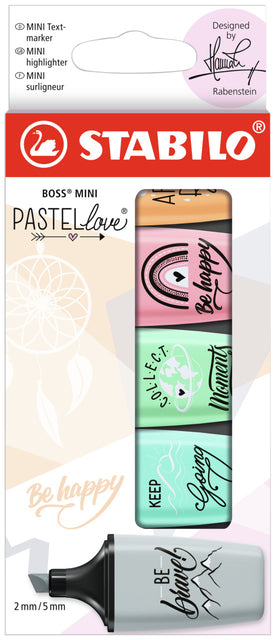 Stabilo - Marker Marker Boss Mini Tellove Penny à 5 couleurs | 10 pièces