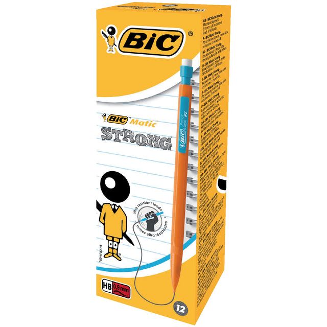 BIC - Vulpotlood matic Strong 0,9 mm einschließlich HB -Marker | 12 Stücke