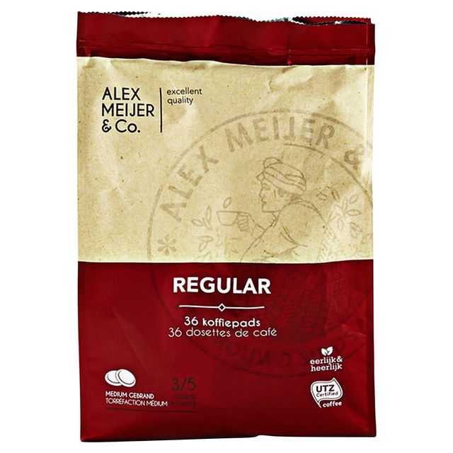 Alex Meijer - Koffiepads  regular 36 stuks 7gram