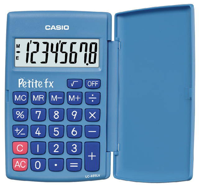 Casio - Rekenmachine casio basisschool blauw