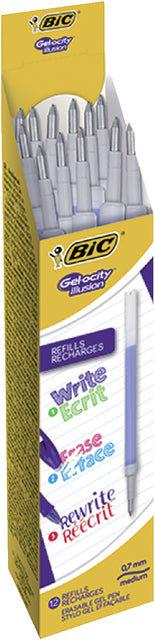 BIC - Gingwriter Remplissage Gélocité Illusion 0,3 mm bleu | 12 pièces