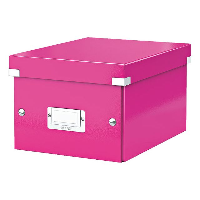 Leitz - Opbergbox  wow click store 220x160x282mm roze