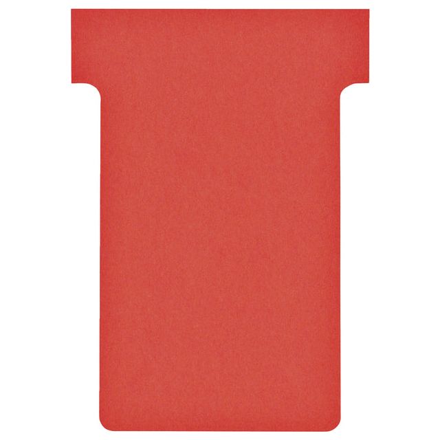 Nobo - T-planbordkaarten index 2, ft 85 x 60 mm, rood