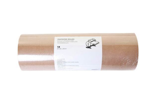 Izzy - papier d'emballage 70gram 50cmx220m Kraft Brown