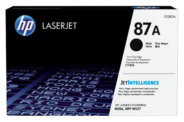 HP - Toner 87A, 9.000 Seiten, OEM CF287A, Schwarz