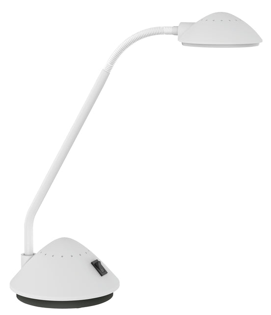 Maul - lampe de bureau à arc, LED, à pied, blanc