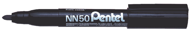 Pentel - Felt -tip nn50 rond noir 1.5-3 mm | 12 pièces