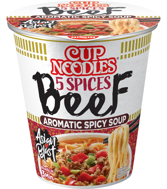 Nissin - Noodles nissin 5 spices beef cup