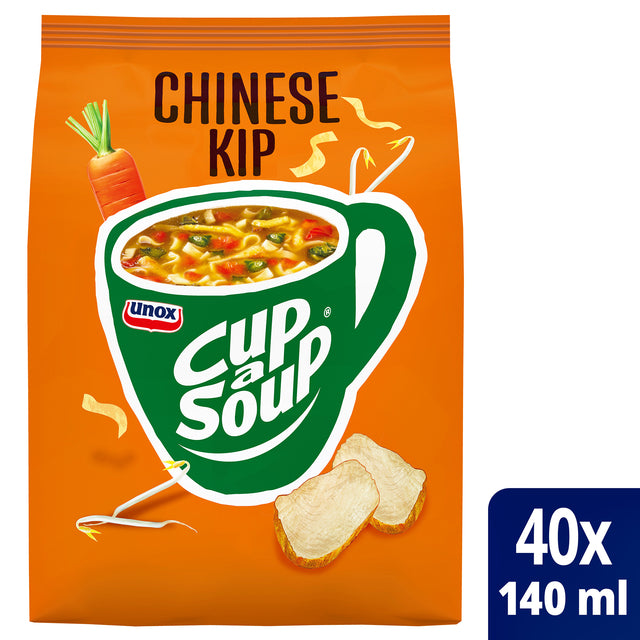 Tasse une vente de soupe-tasse à coups, poulet chinois, 140 ml, 40 portions sac