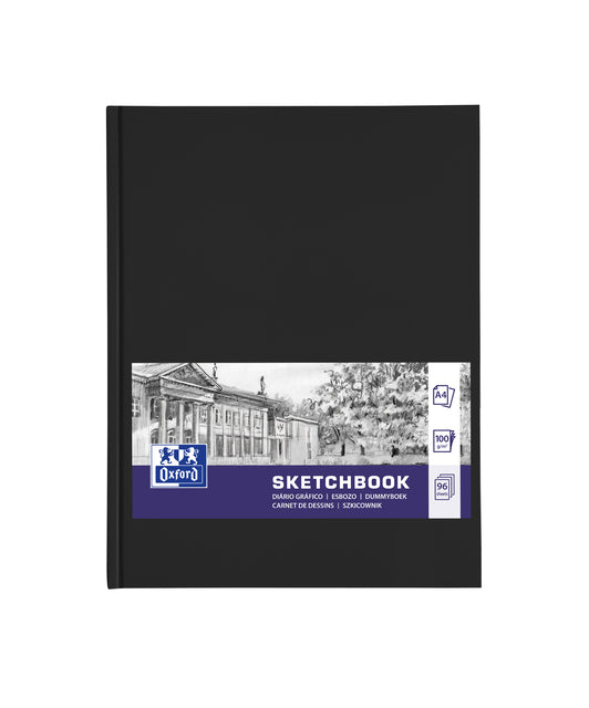 Oxford - Sketchbook Dummyboek, 96 Blatt, 100 g/m², ft a4, schwarz