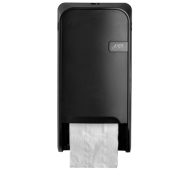 Quartzline - Toiletpapierdispenser quartzline q1 duo zwart