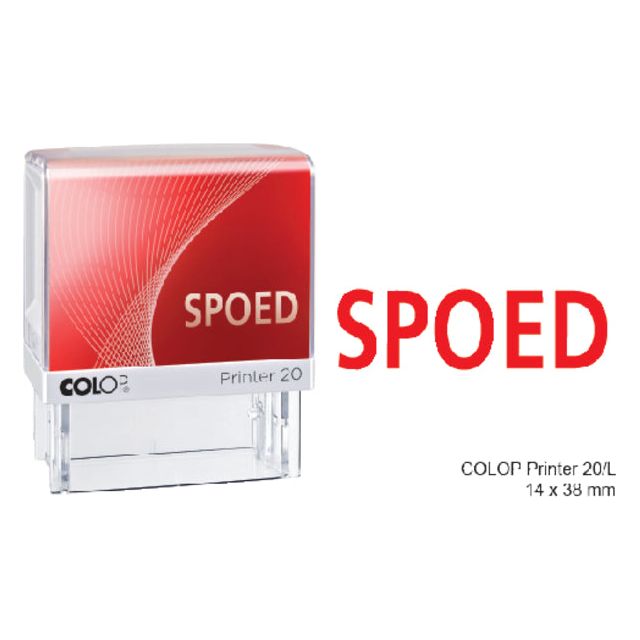 Colop - Tekststempel  20 spoed rood